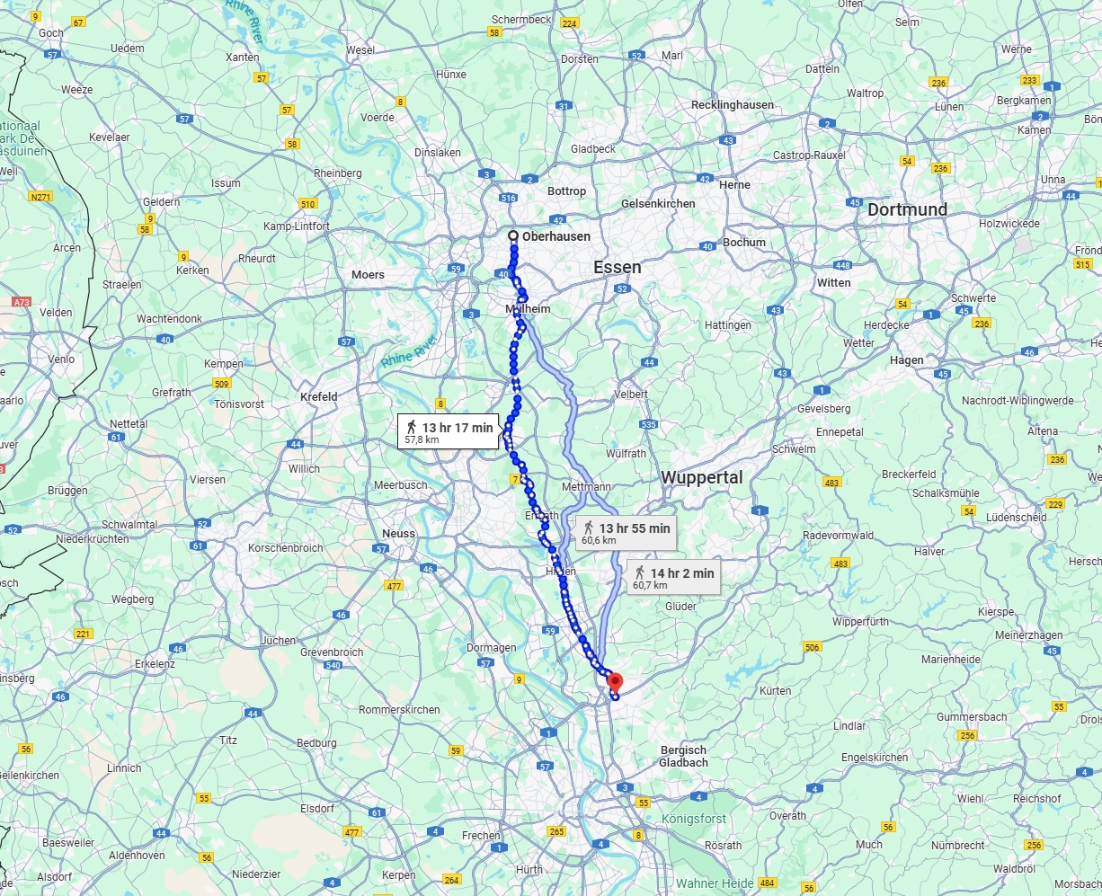 Anreise von Oberhausen Zu Leverkusen Über 