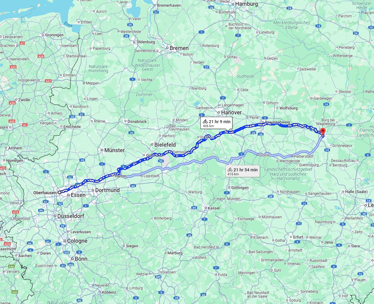 Anreise von Oberhausen Zu Magdeburg Über 