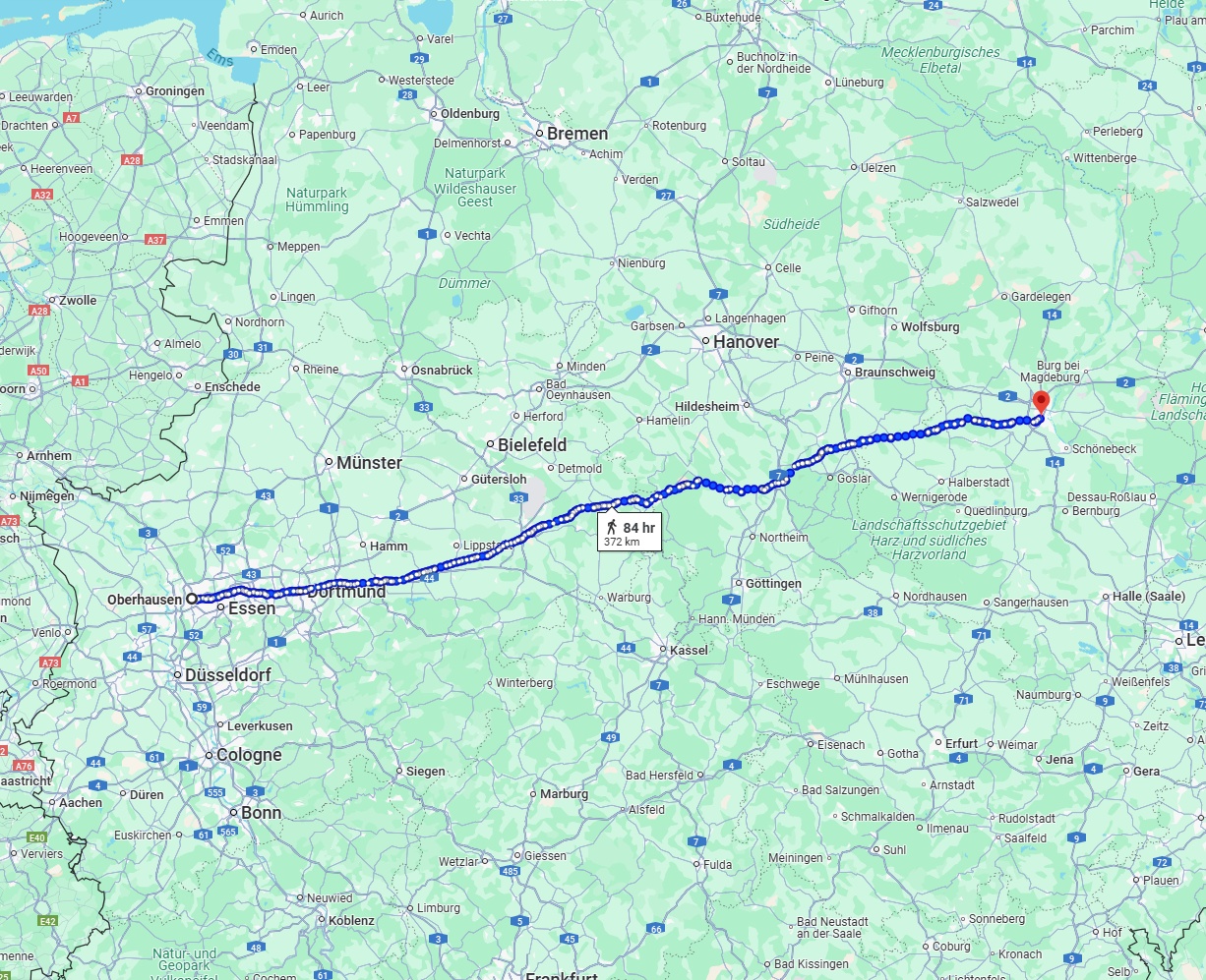 Anreise von Oberhausen Zu Magdeburg Über 