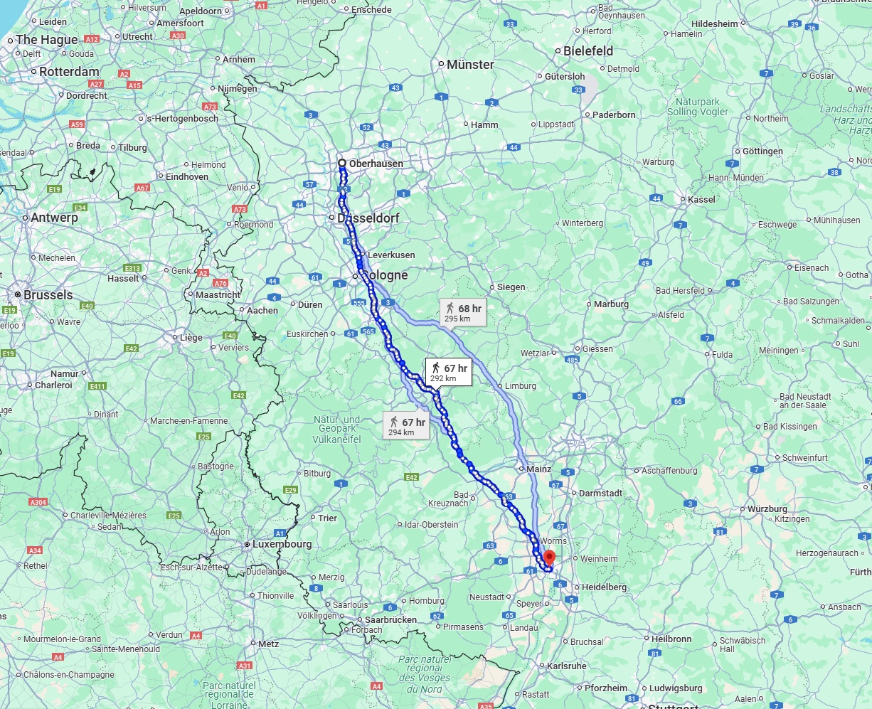 Anreise von Oberhausen Zu Mannheim Über 
