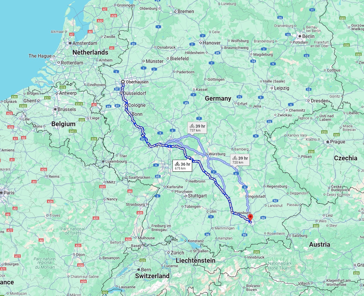 Anreise von Oberhausen Zu München Über 