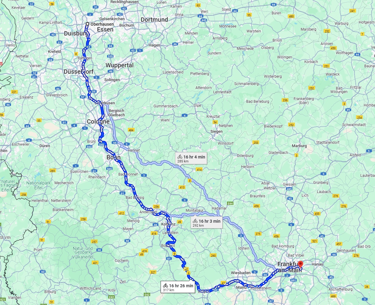 Anreise von Oberhausen Zu Offenbach am Main Über 