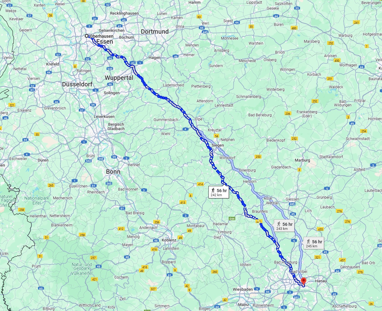 Anreise von Oberhausen Zu Offenbach am Main Über 