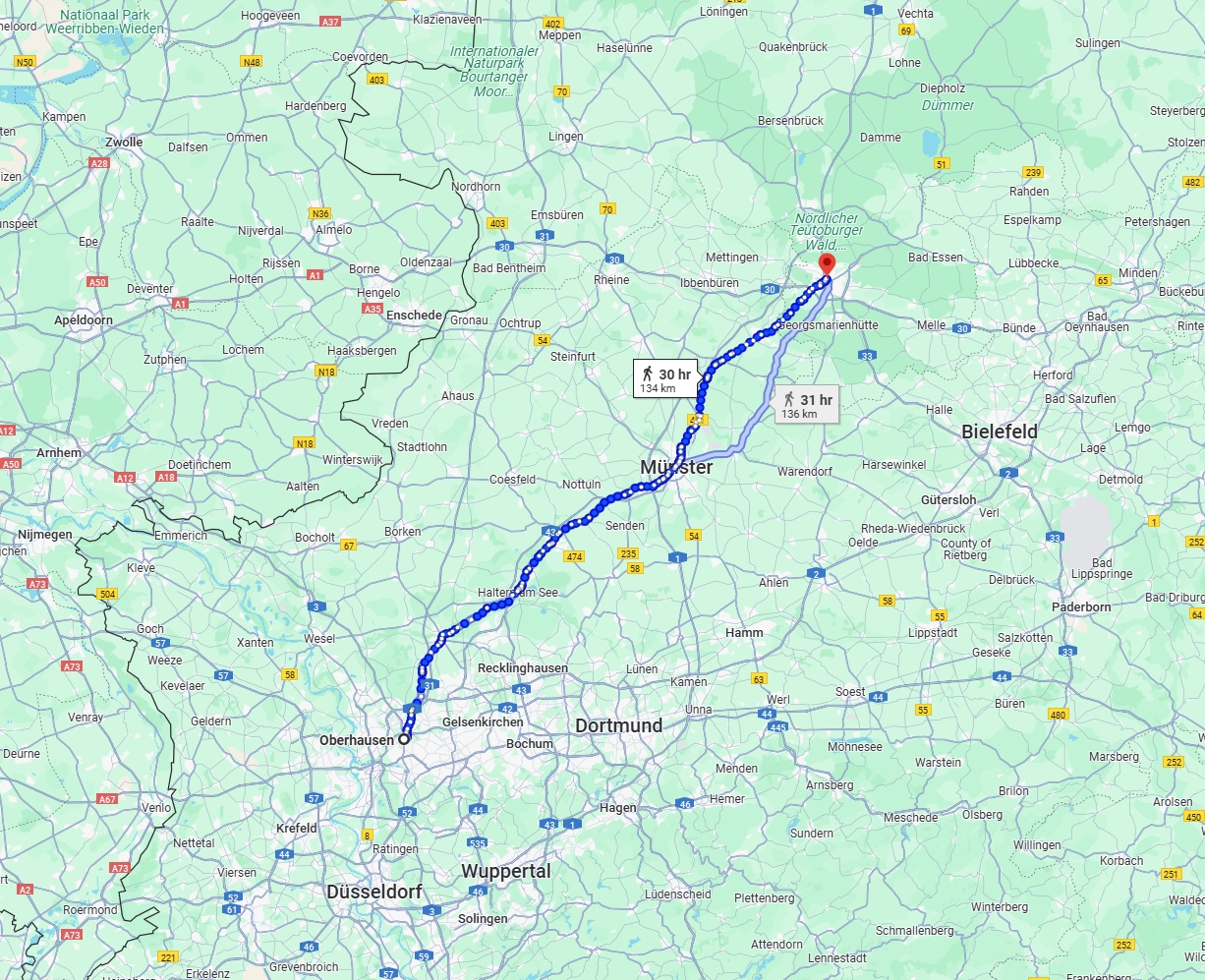 Anreise von Oberhausen Zu Osnabrück Über 