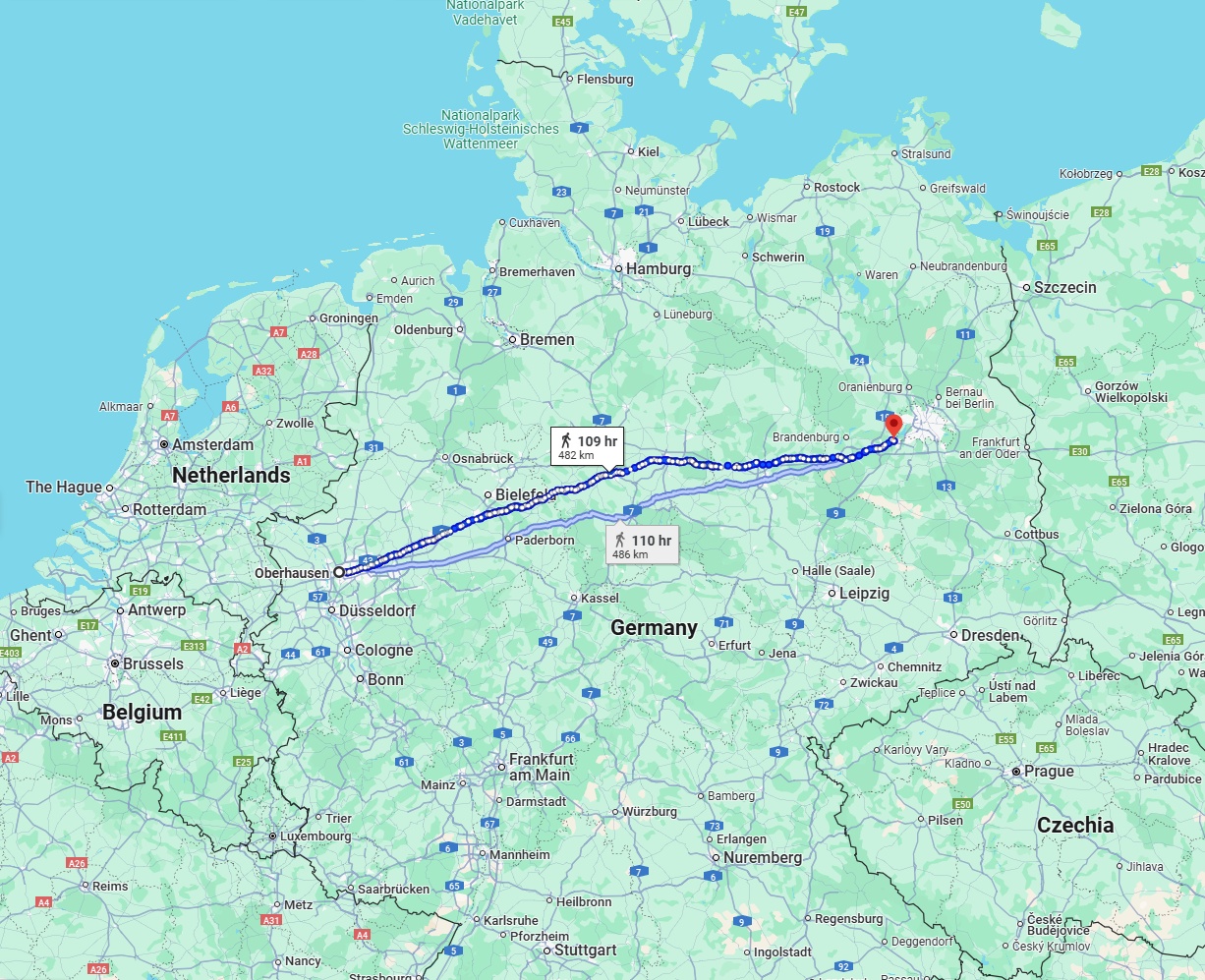 Anreise von Oberhausen Zu Potsdam Über 