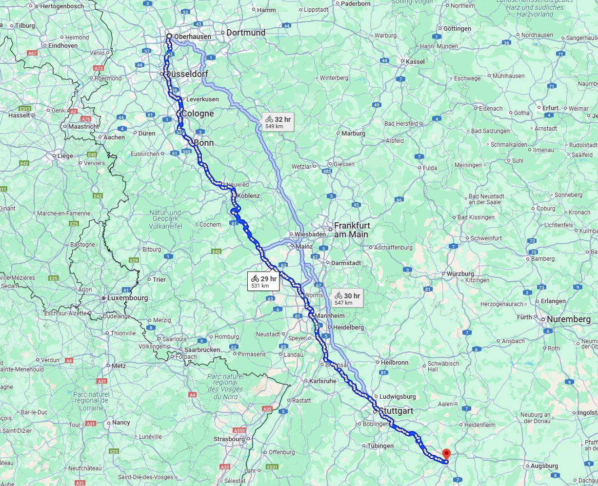 Anreise von Oberhausen Zu Ulm Über 
