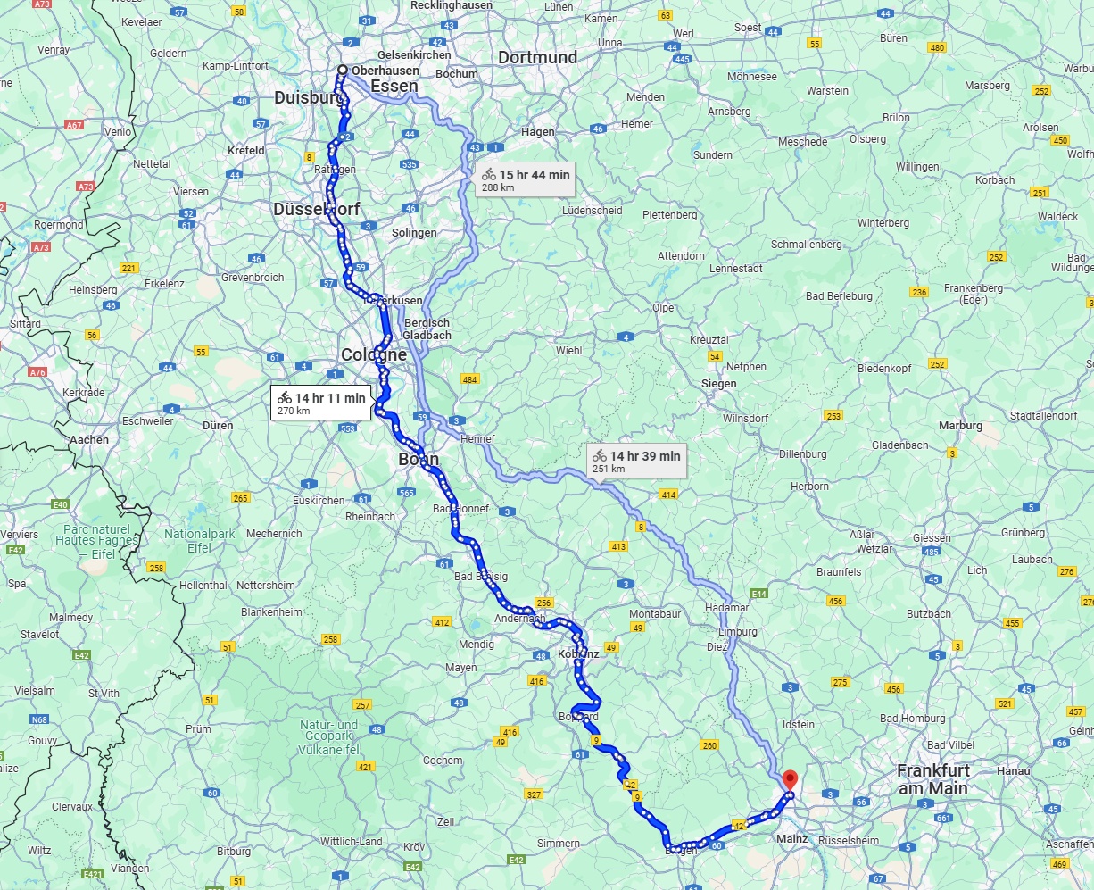 Anreise von Oberhausen Zu Wiesbaden Über 