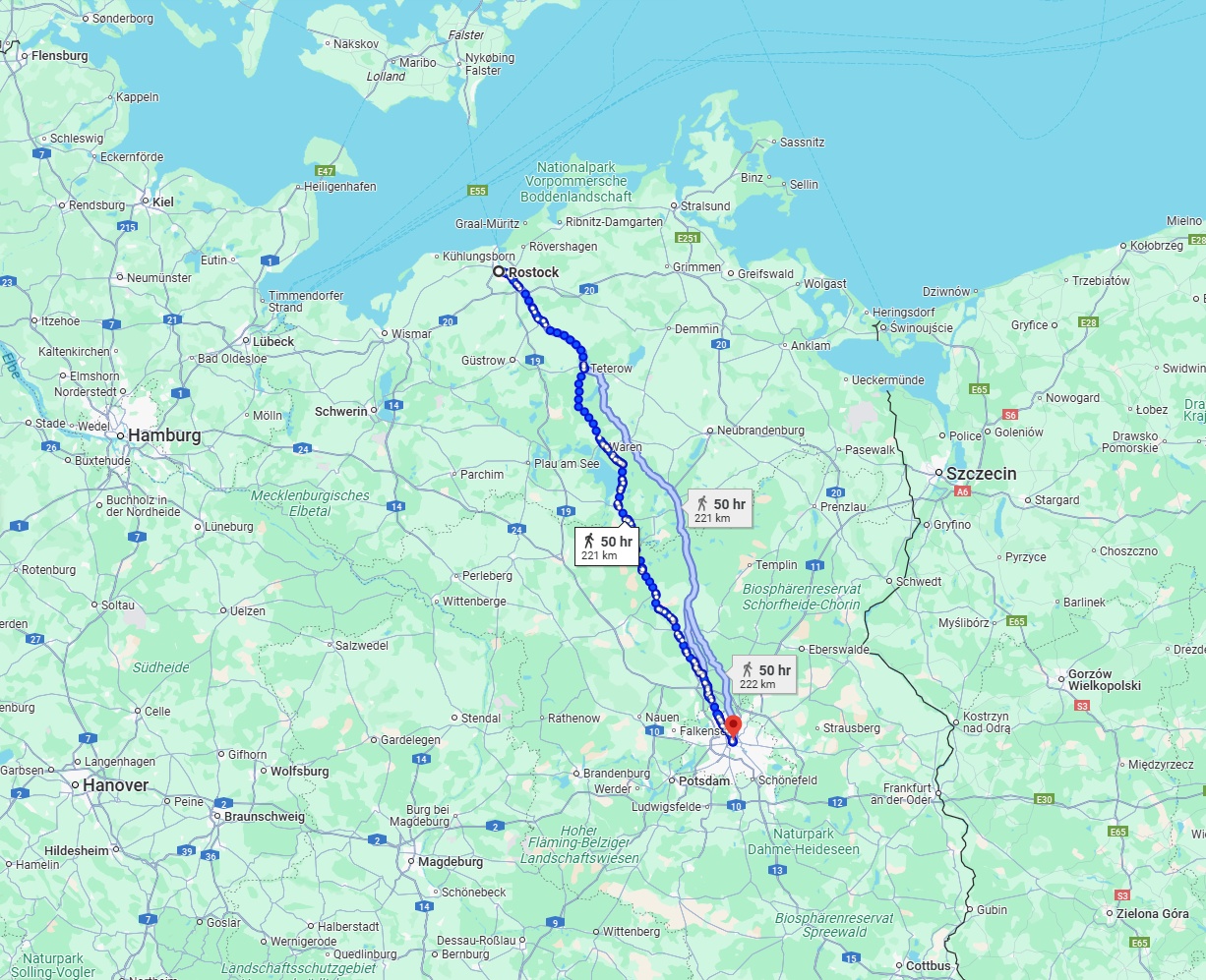 Anreise von Rostock Zu Berlin Über 