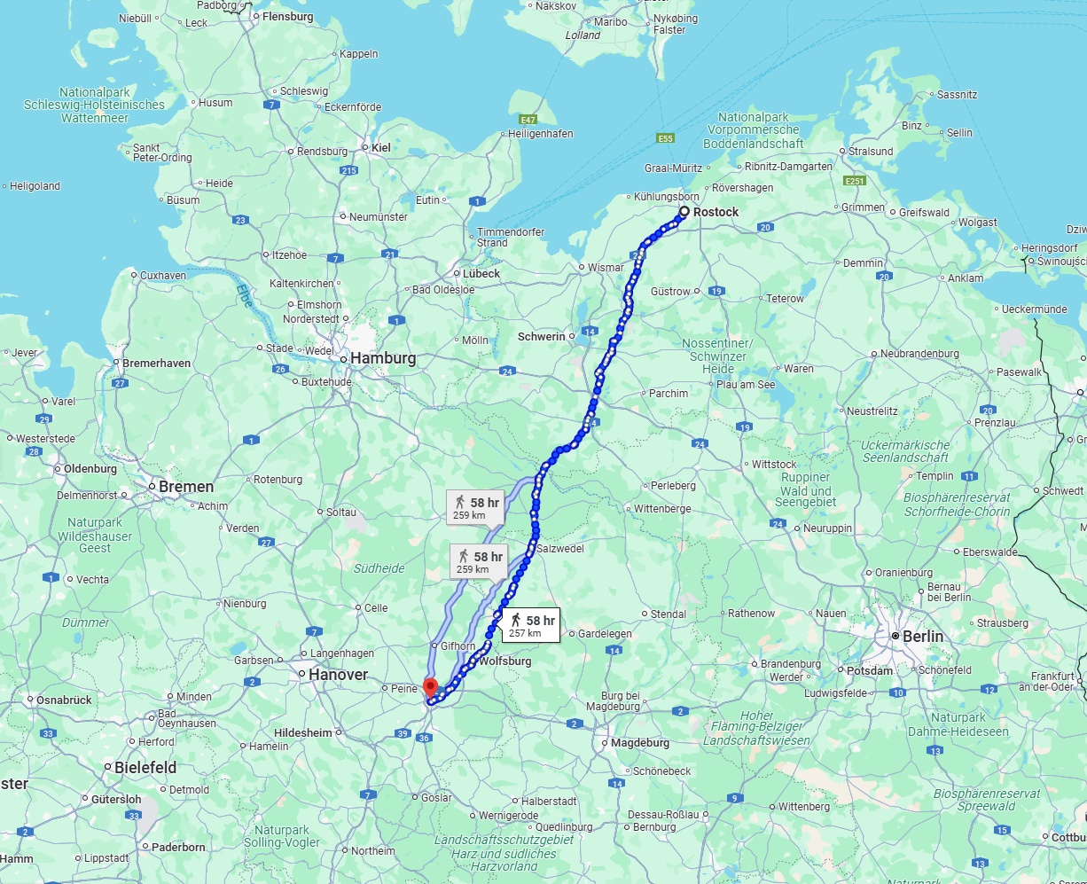 Anreise von Rostock Zu Braunschweig Über 