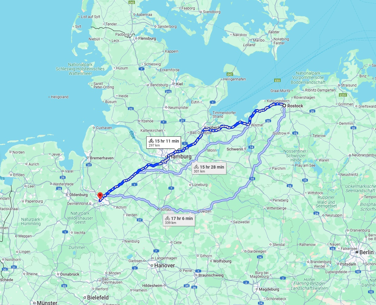 Anreise von Rostock Zu Bremen Über 