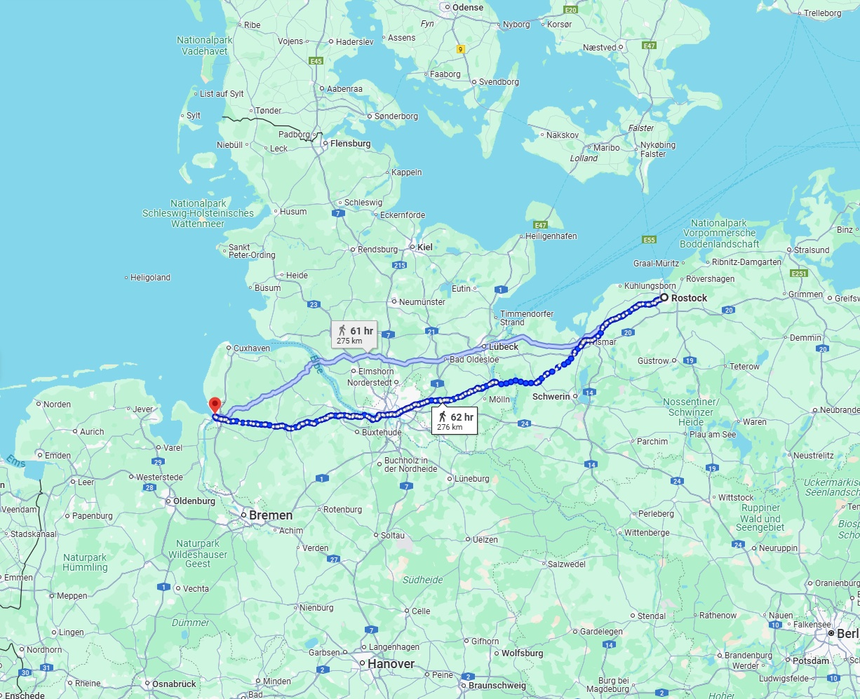 Anreise von Rostock Zu Bremerhaven Über 