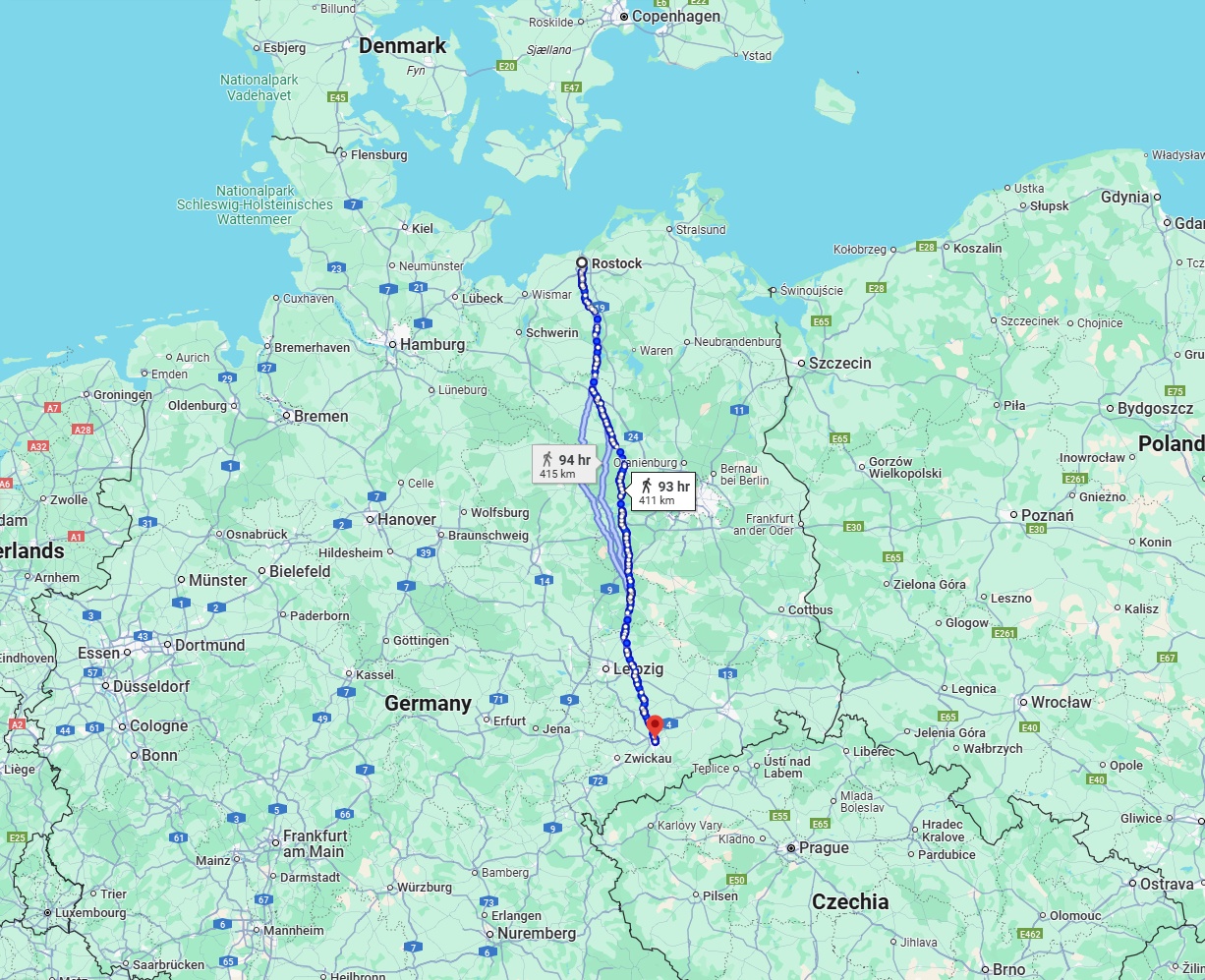 Anreise von Rostock Zu Chemnitz Über 