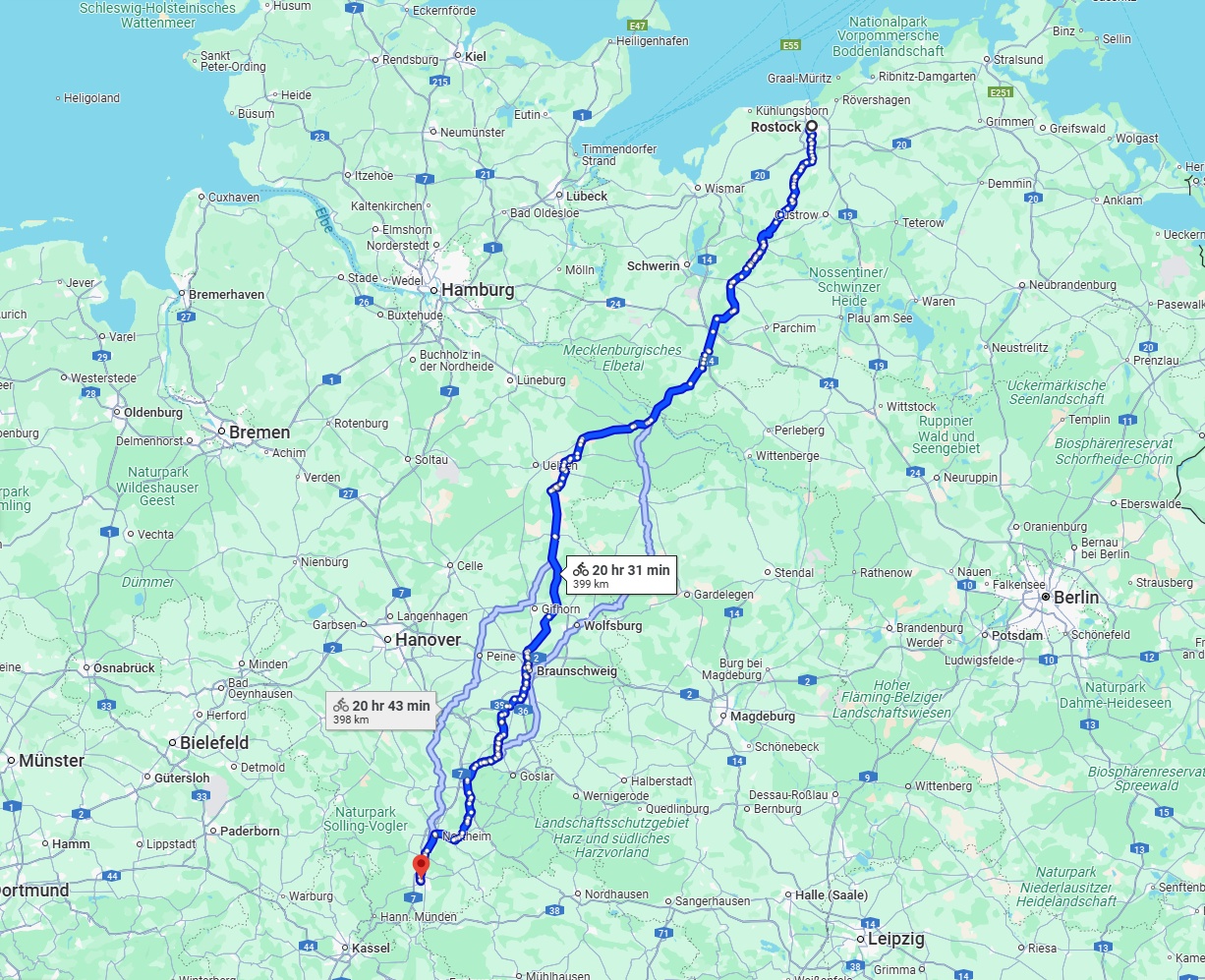Anreise von Rostock Zu Göttingen Über 
