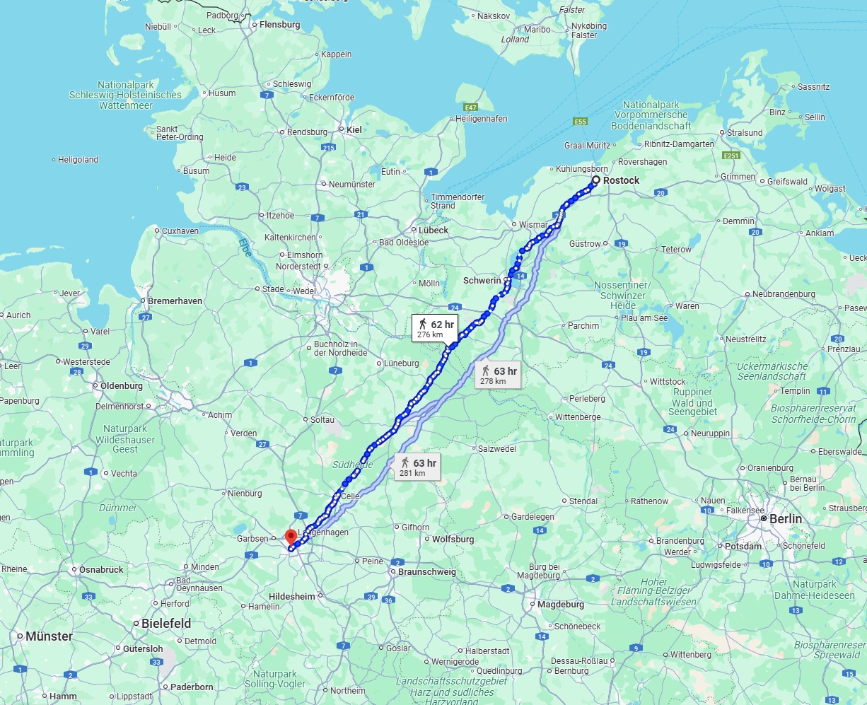 Anreise von Rostock Zu Hannover Über 