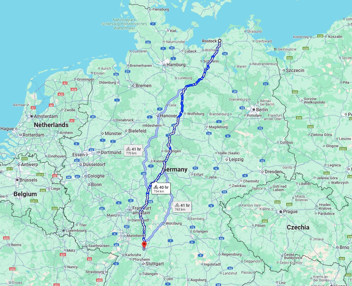 Anreise von Rostock Zu Heilbronn Über 