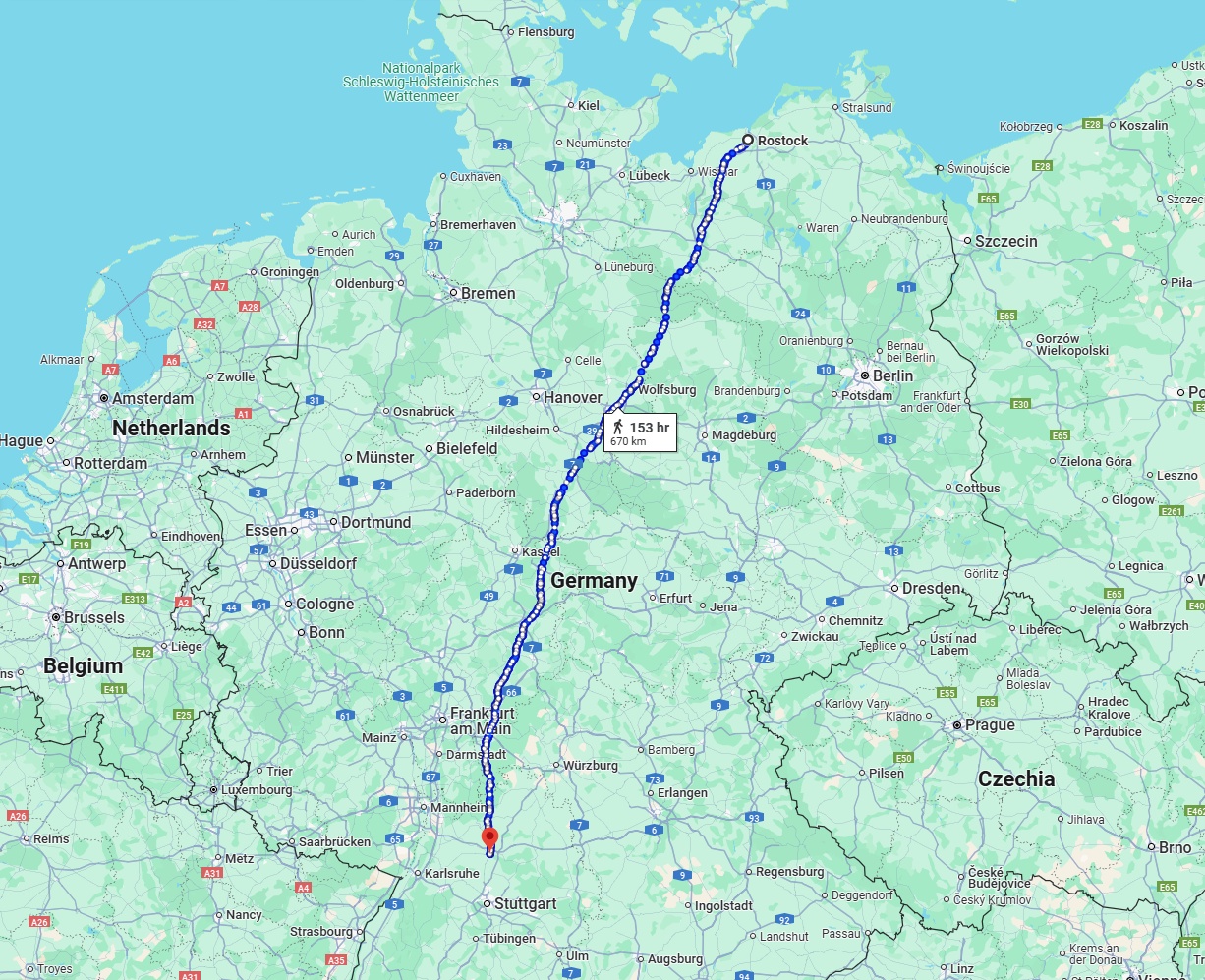 Anreise von Rostock Zu Heilbronn Über 