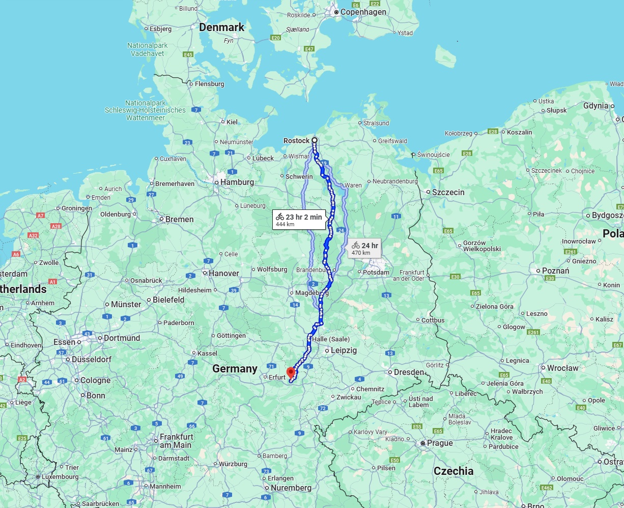 Anreise von Rostock Zu Jena Über 