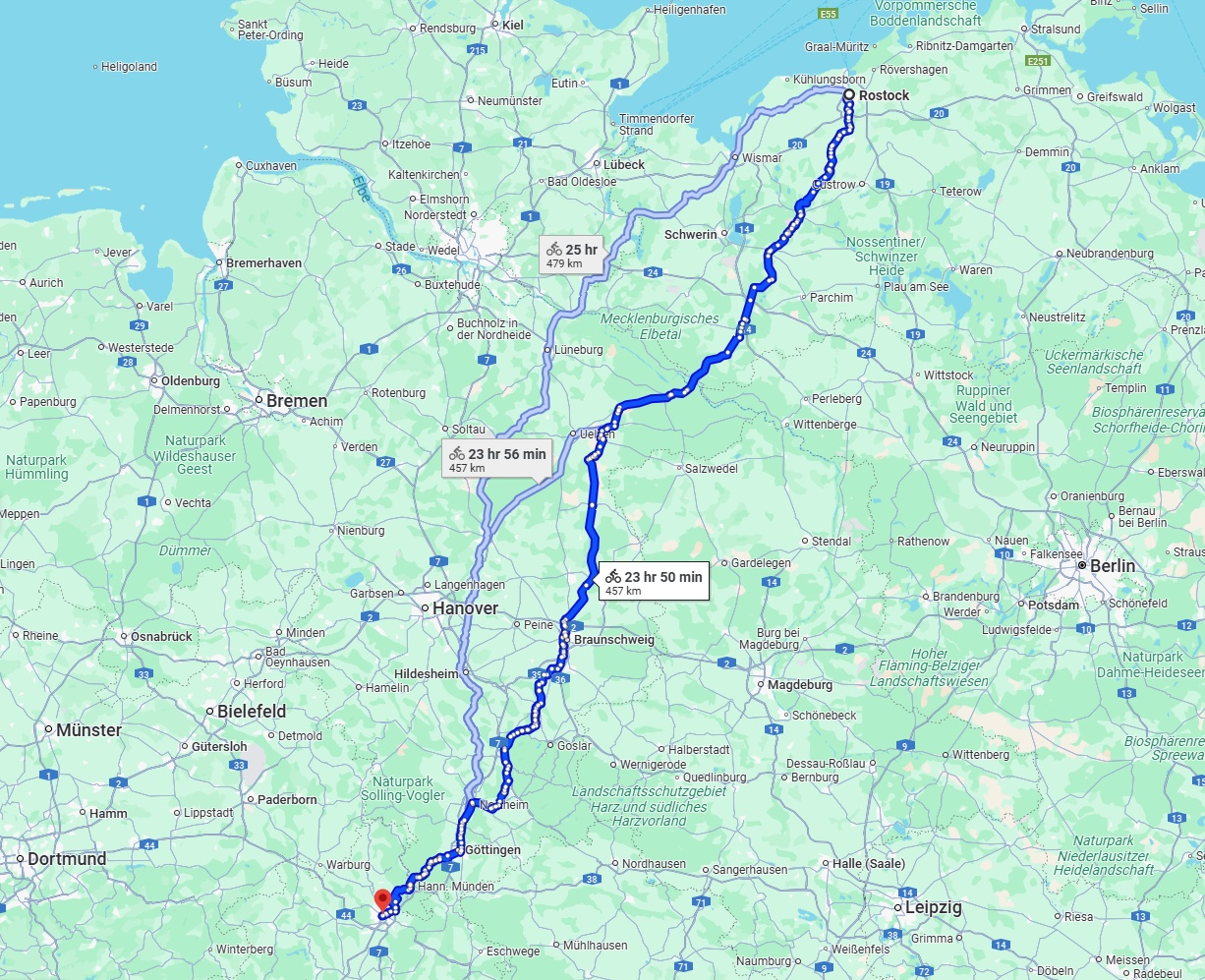 Anreise von Rostock Zu Kassel Über 