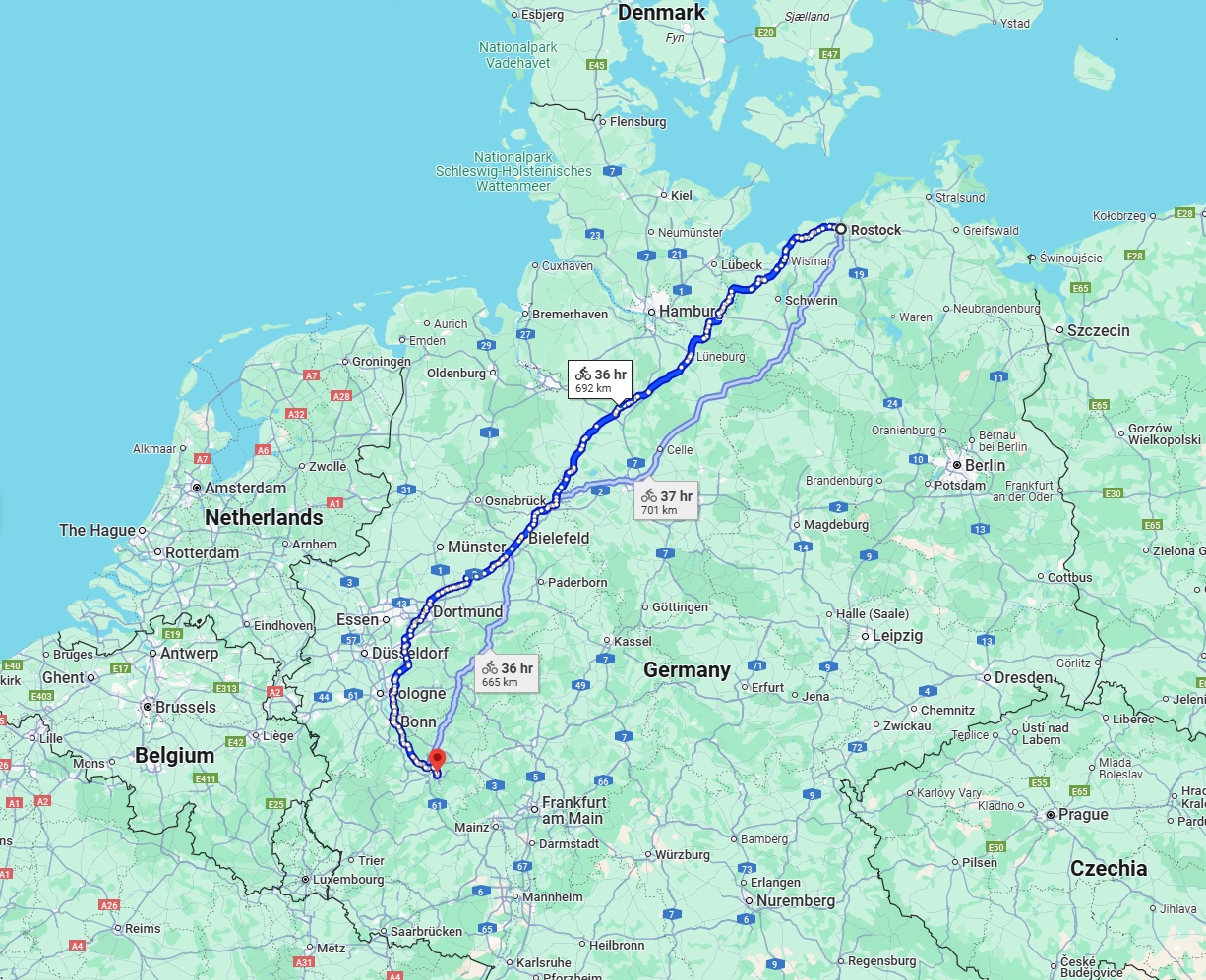 Anreise von Rostock Zu Koblenz Über 