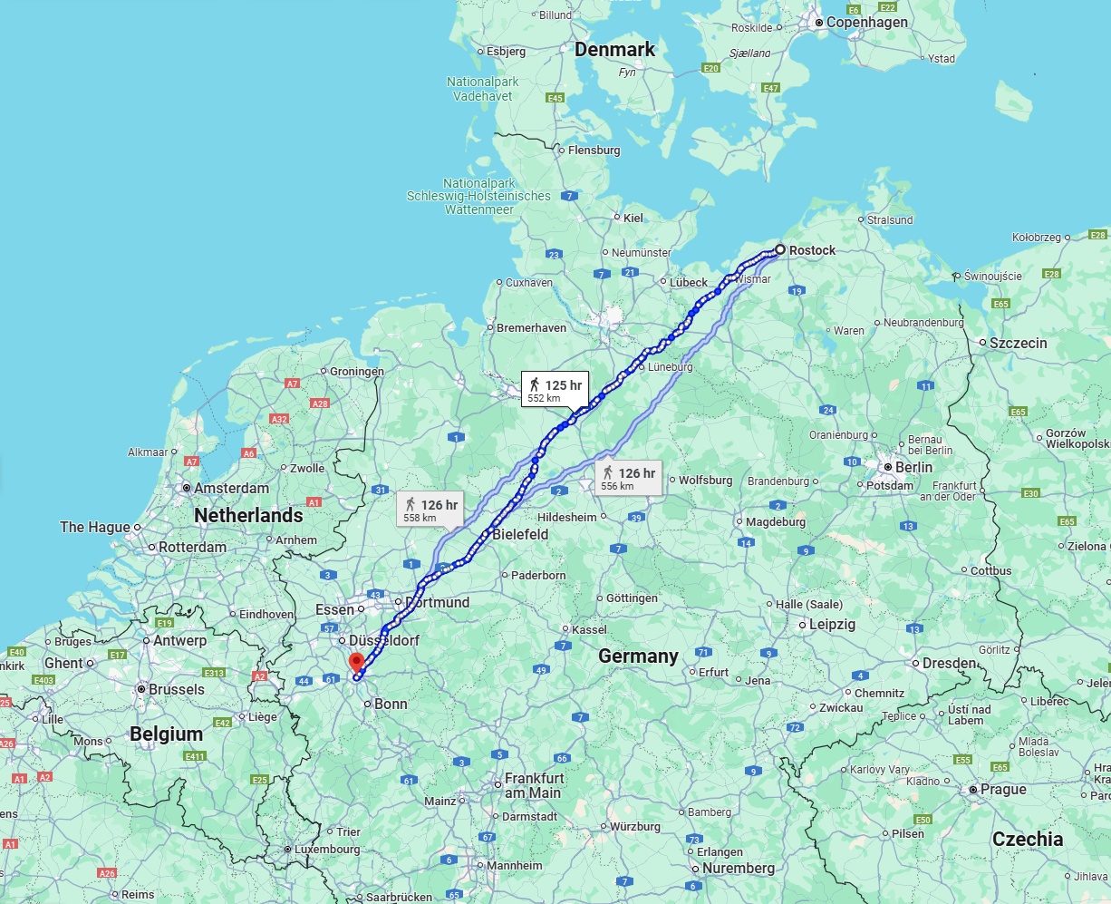 Anreise von Rostock Zu Köln Über 