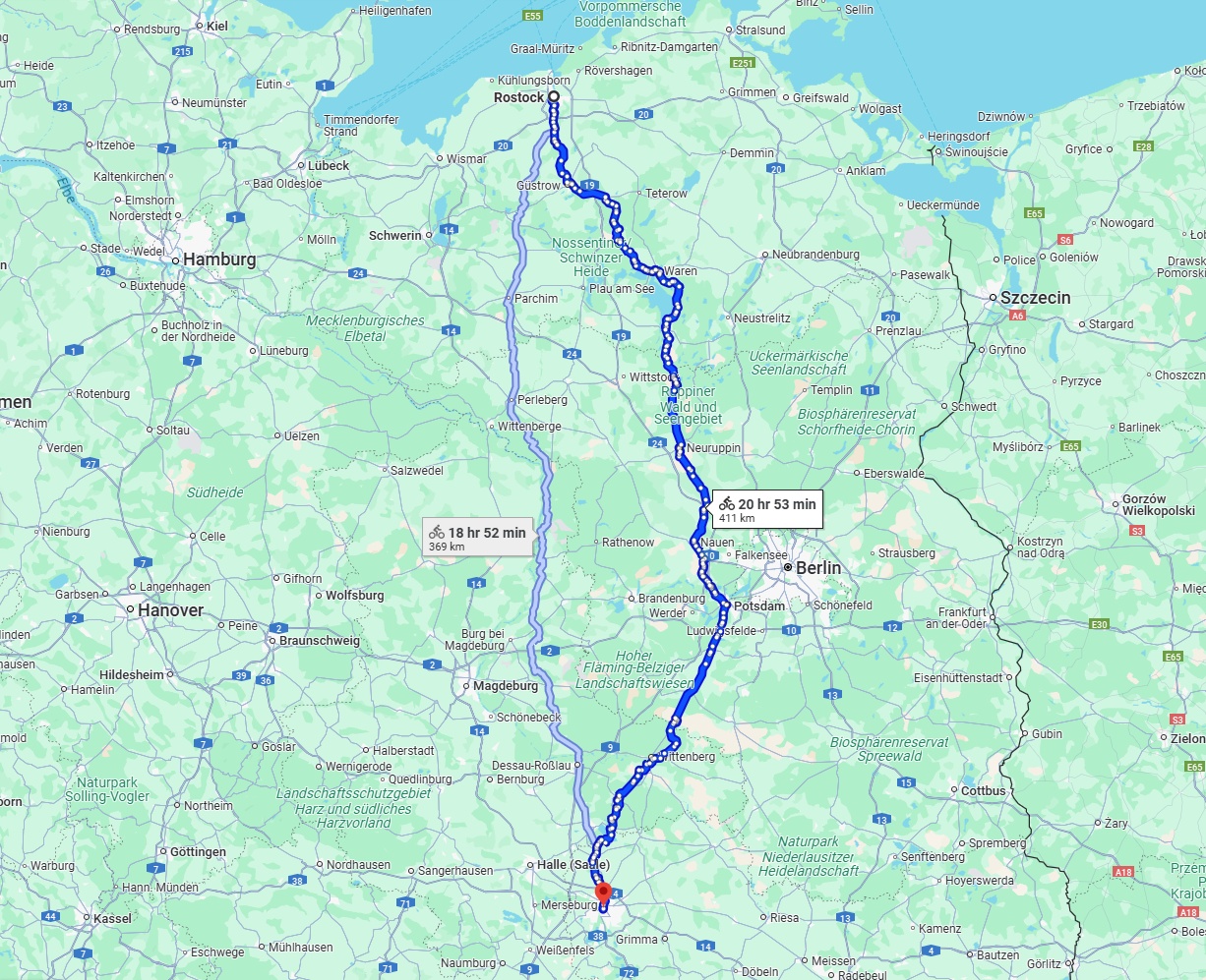 Anreise von Rostock Zu Leipzig Über 