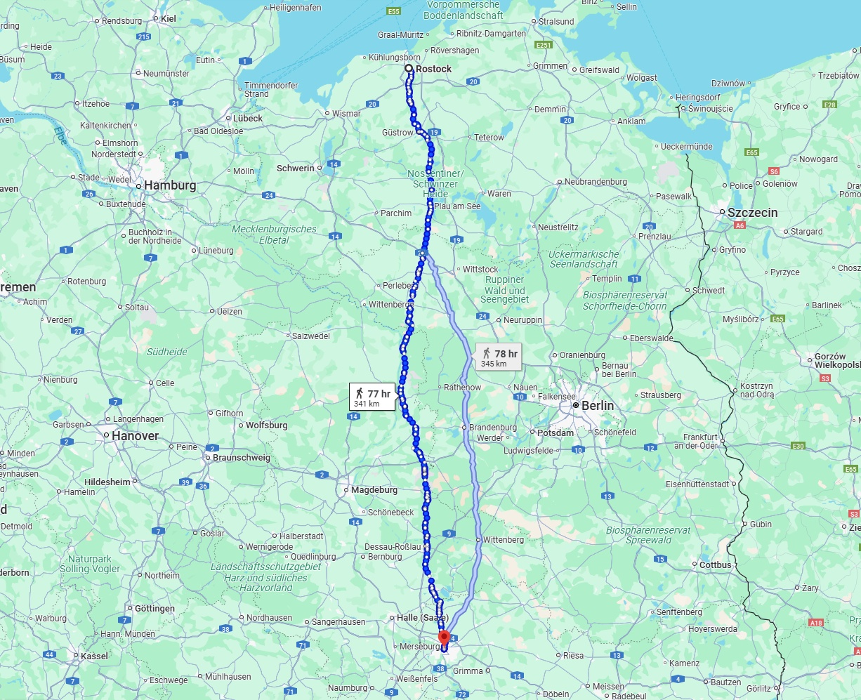 Anreise von Rostock Zu Leipzig Über 
