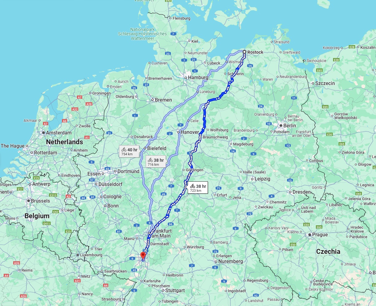 Anreise von Rostock Zu Mannheim Über 