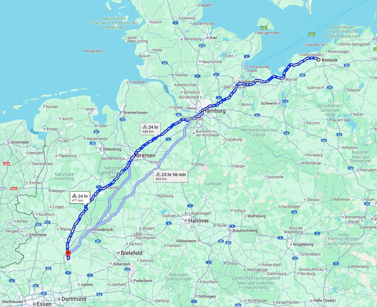 Anreise von Rostock Zu Münster Über 