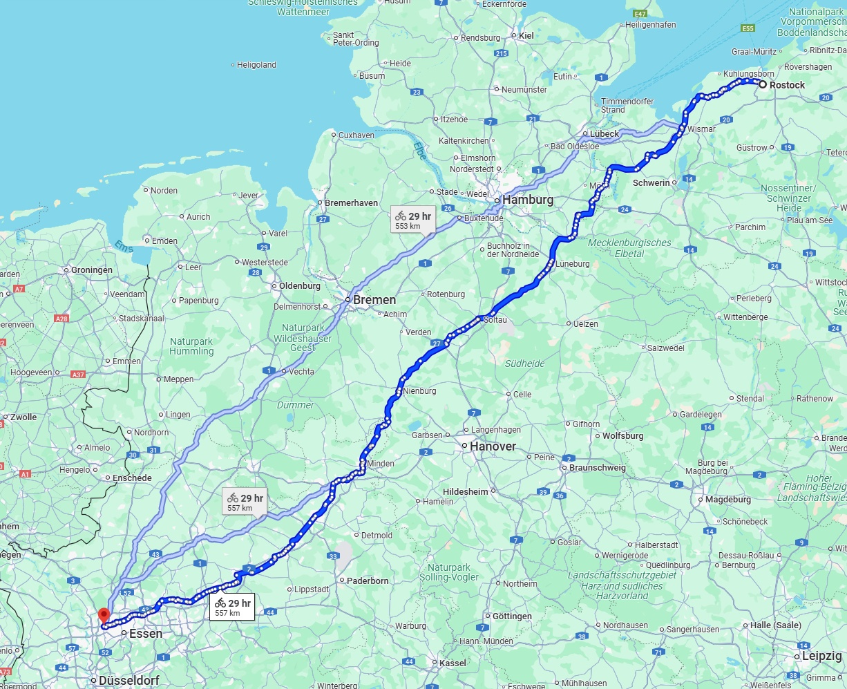 Anreise von Rostock Zu Oberhausen Über 