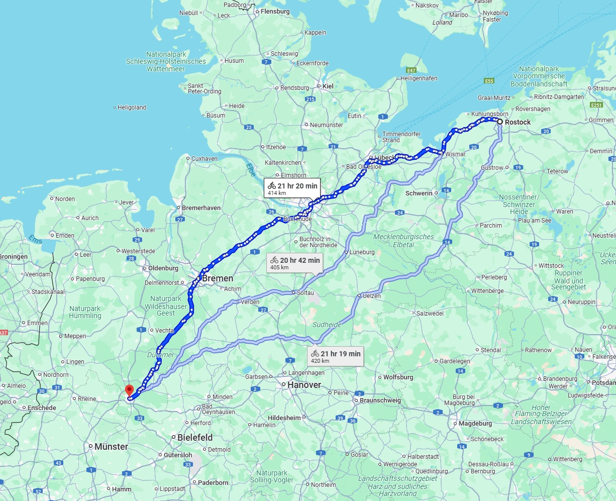 Anreise von Rostock Zu Osnabrück Über 