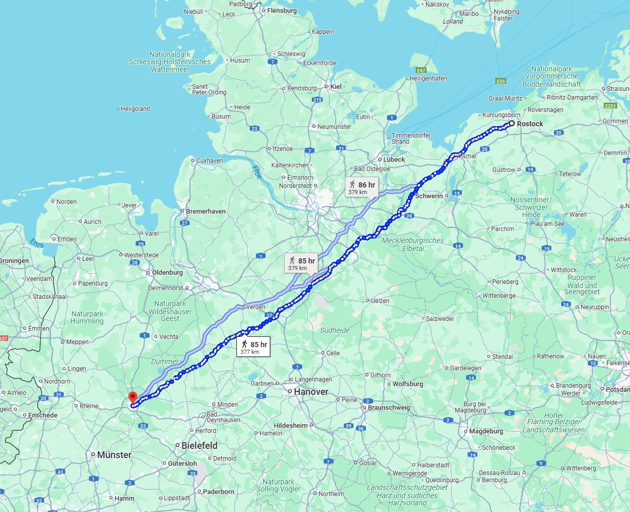 Anreise von Rostock Zu Osnabrück Über 