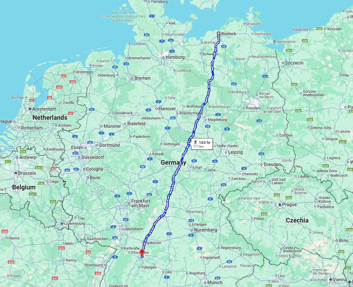 Anreise von Rostock Zu Stuttgart Über 