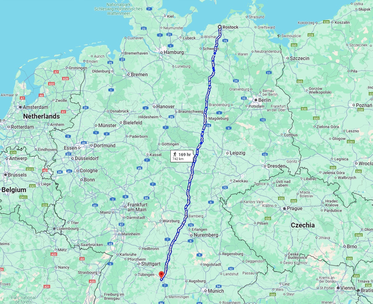 Anreise von Rostock Zu Ulm Über 