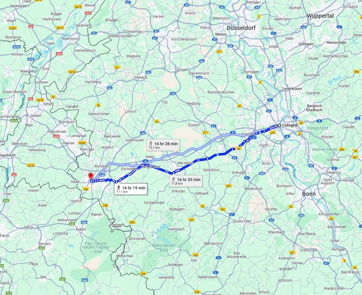 Anreise von Köln Zu Aachen Über 