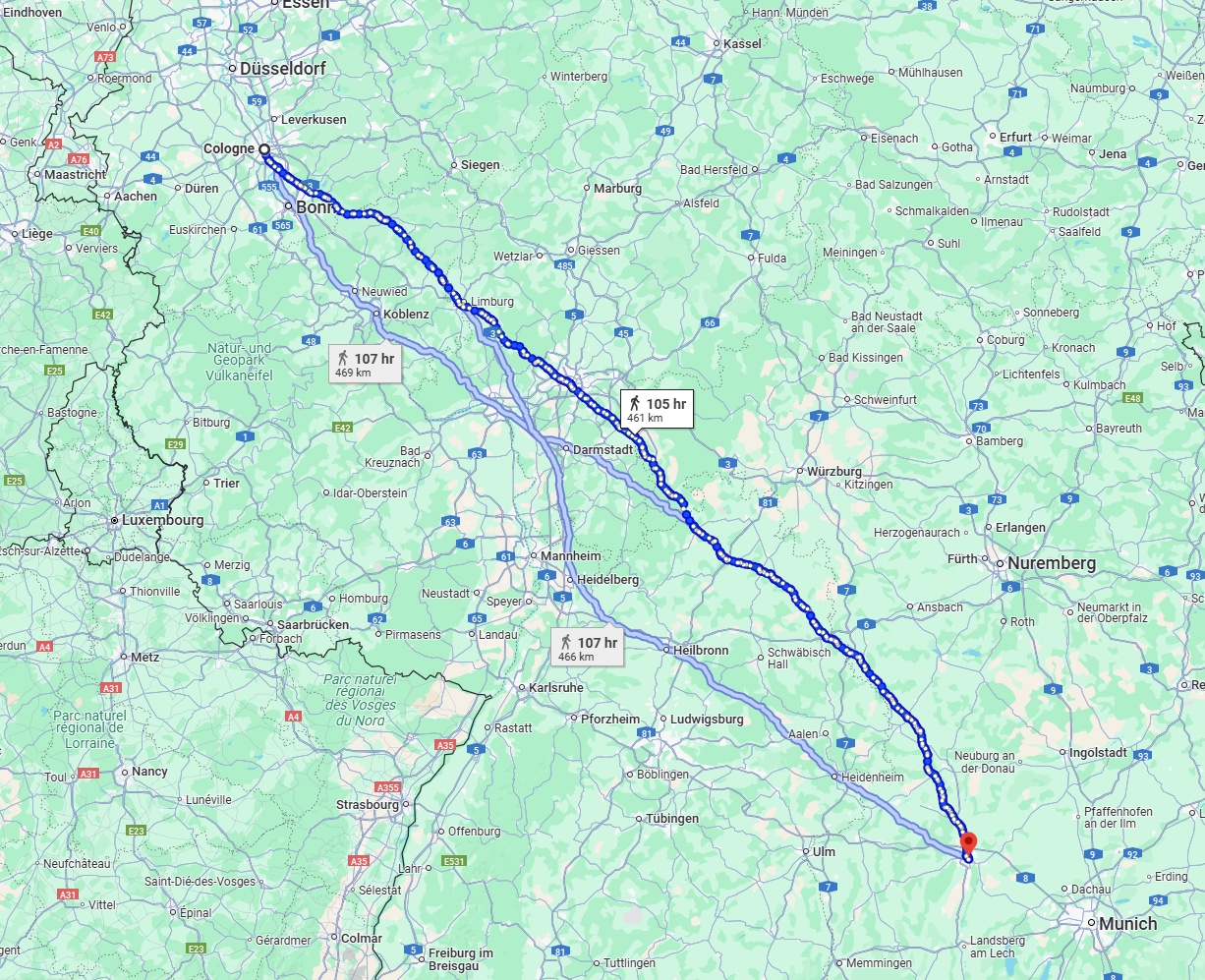 Anreise von Köln Zu Augsburg Über 