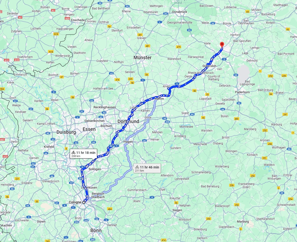 Anreise von Köln Zu Bielefeld Über 