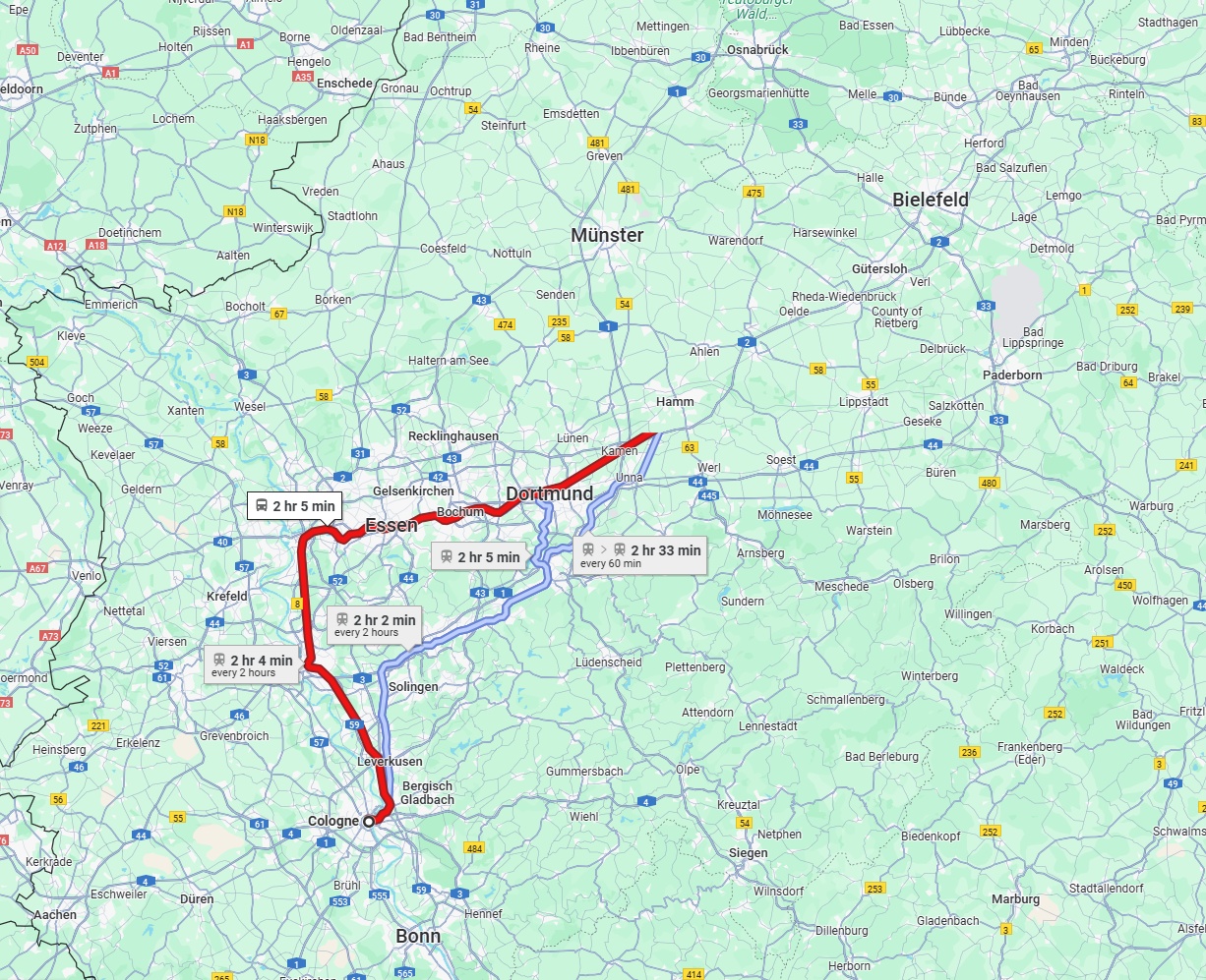 Anreise von Köln Zu Bielefeld Über 