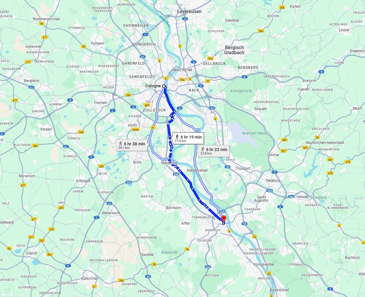 Anreise von Köln Zu Bonn Über 