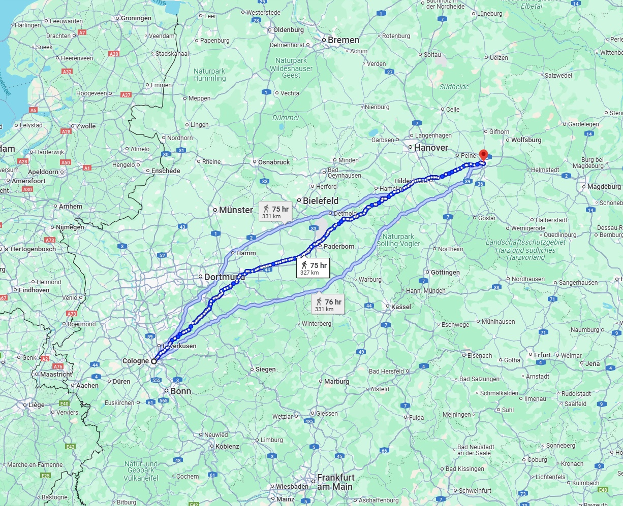 Anreise von Köln Zu Braunschweig Über 