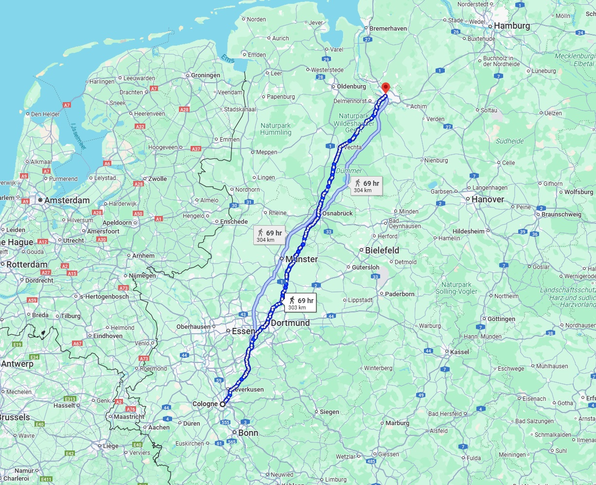 Anreise von Köln Zu Bremen Über 