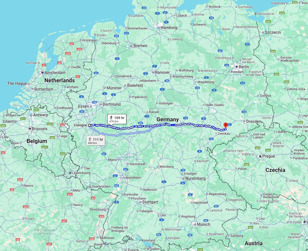 Anreise von Köln Zu Chemnitz Über 