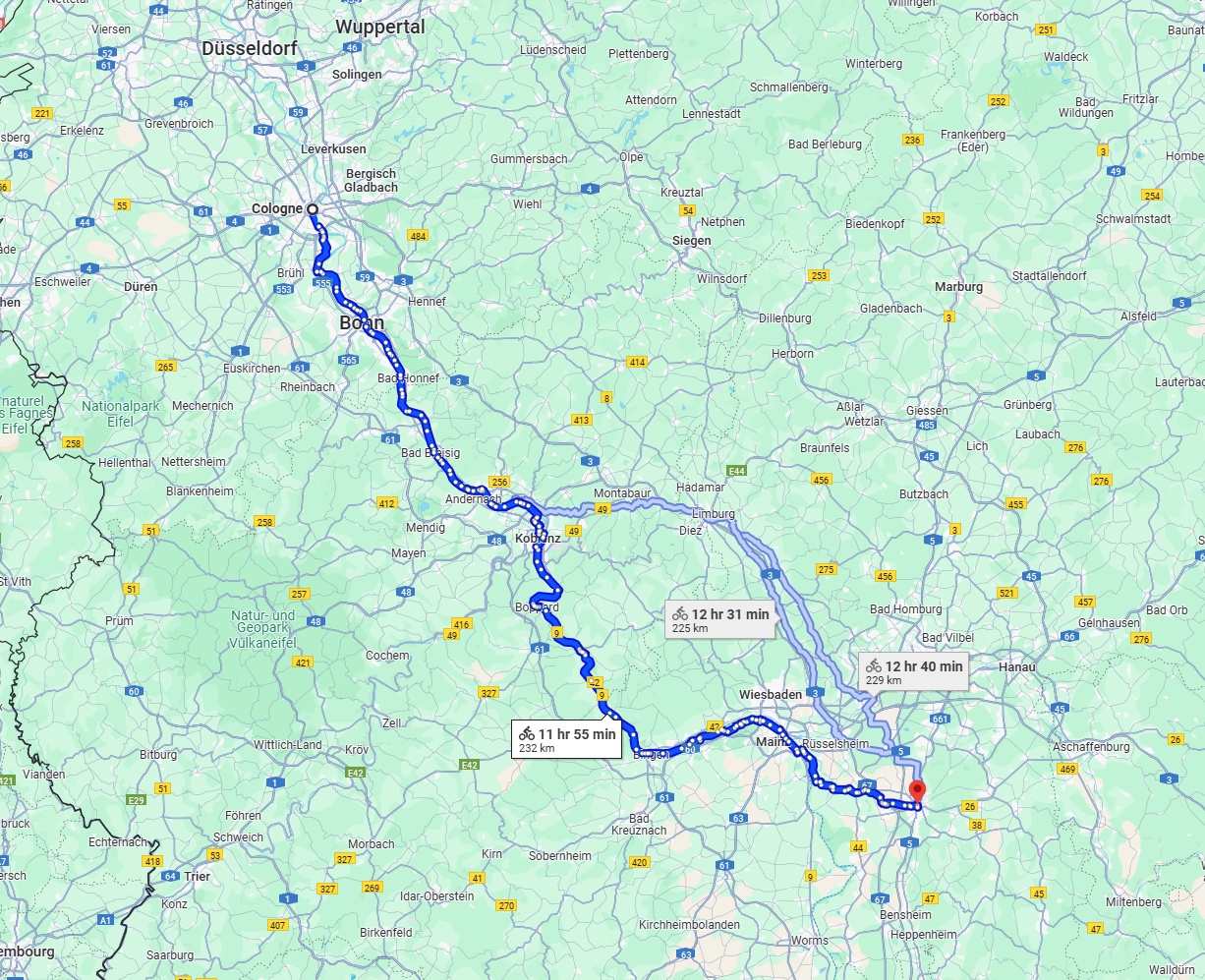 Anreise von Köln Zu Darmstadt Über 