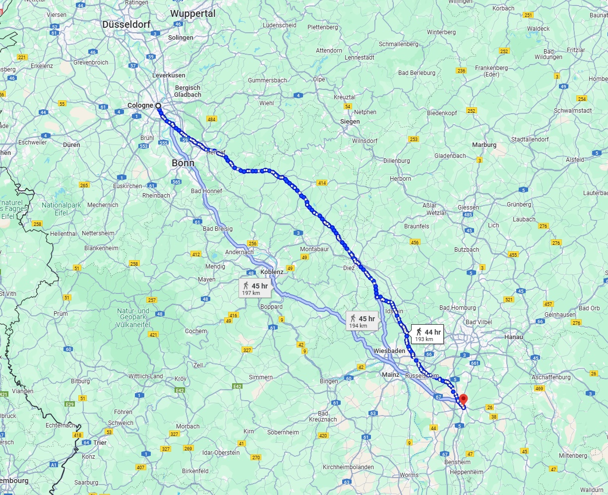 Anreise von Köln Zu Darmstadt Über 