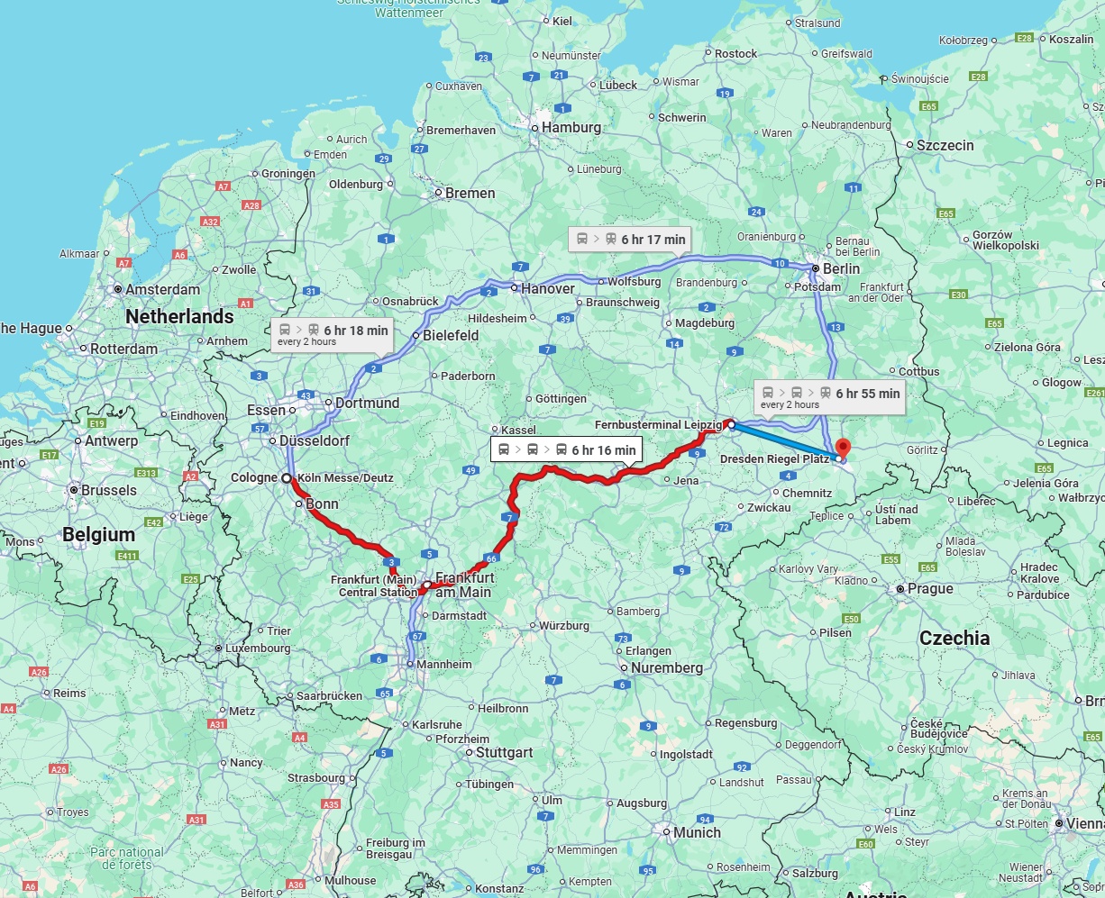 Anreise von Köln Zu Dresden Über 