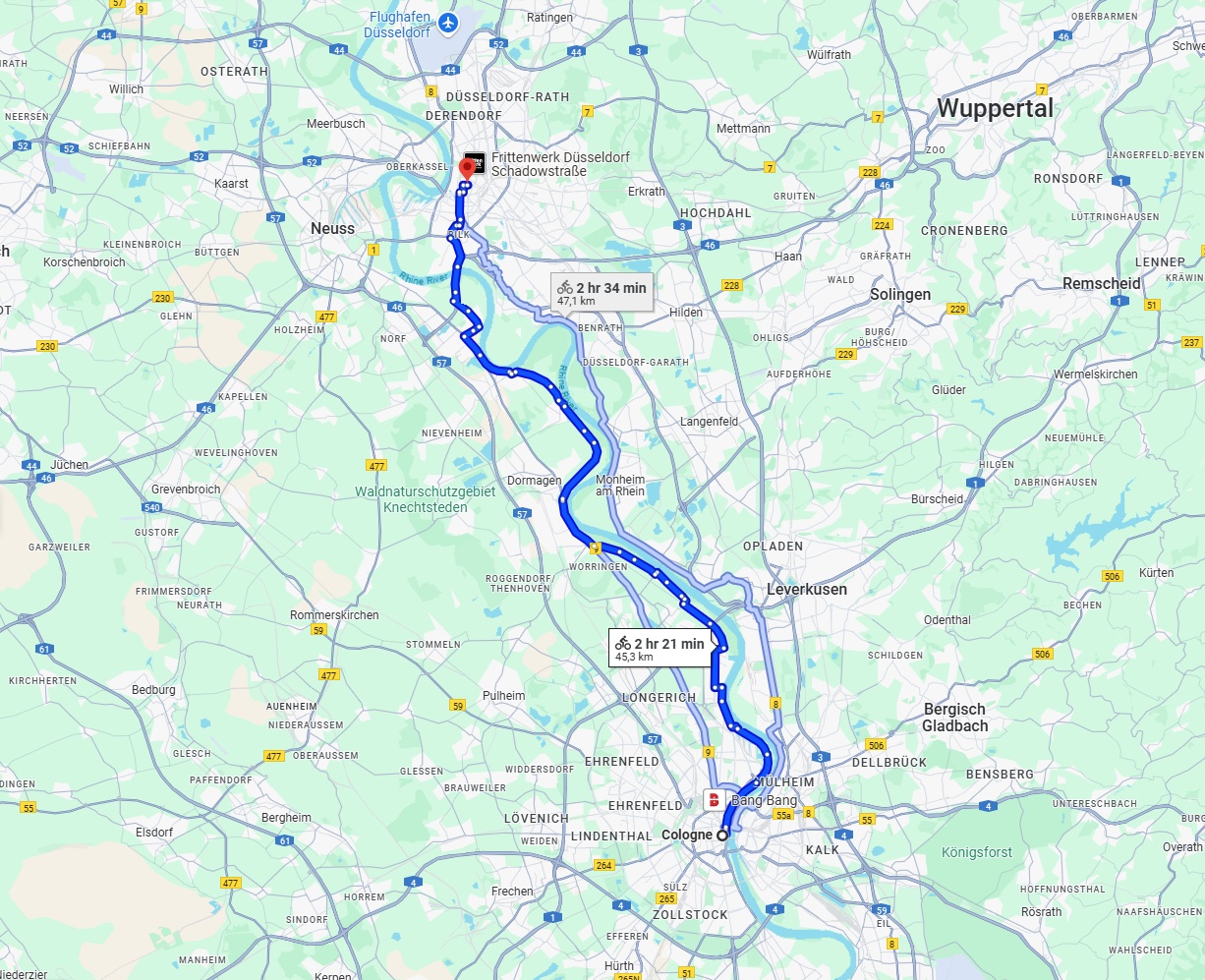 Anreise von Köln Zu Düsseldorf Über 