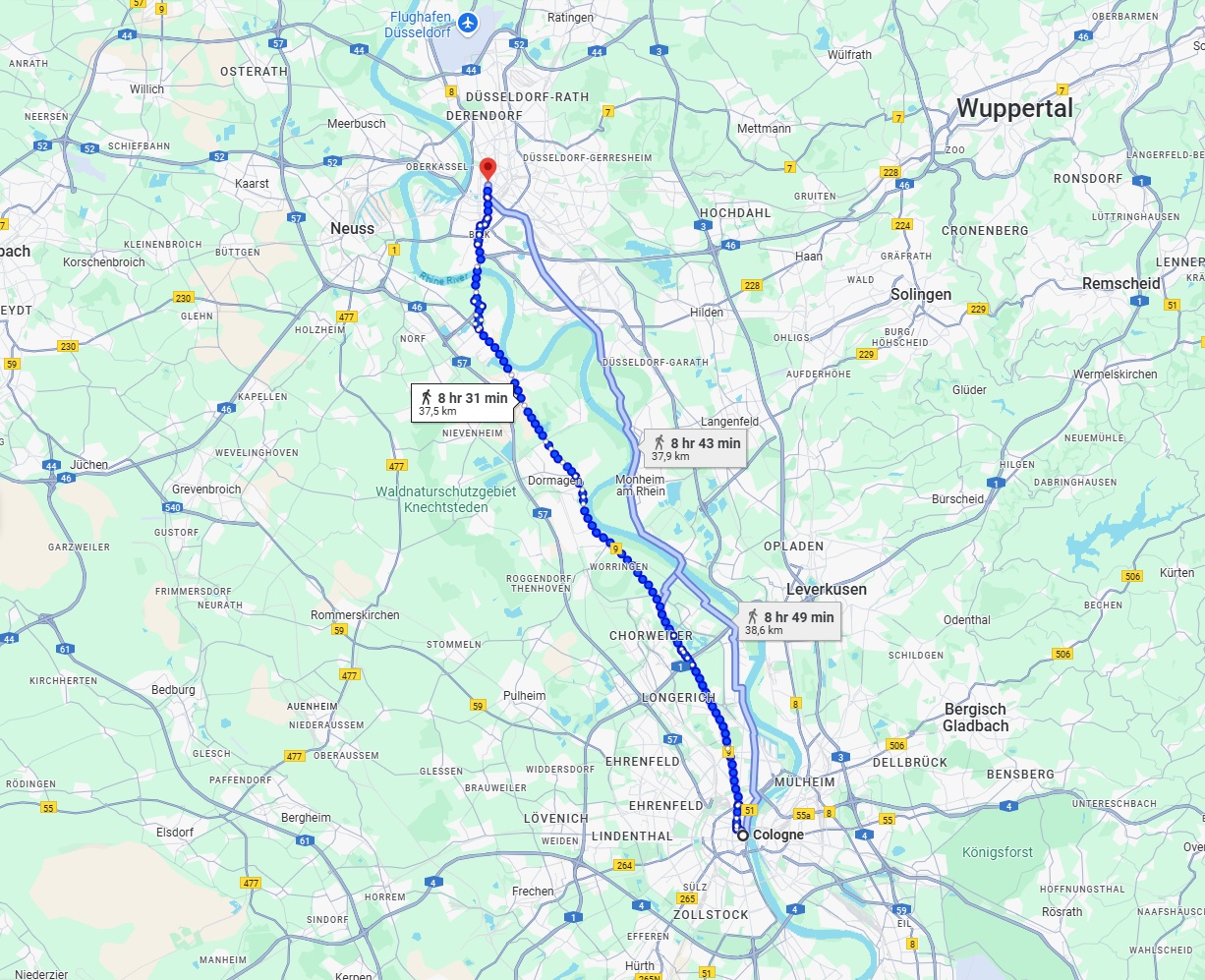 Anreise von Köln Zu Düsseldorf Über 
