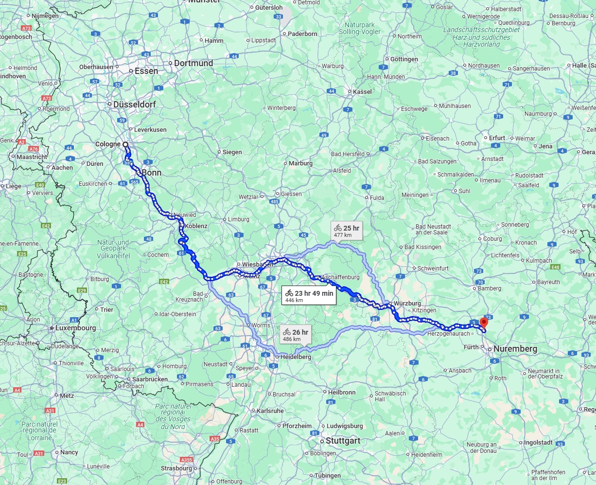 Anreise von Köln Zu Erlangen Über 