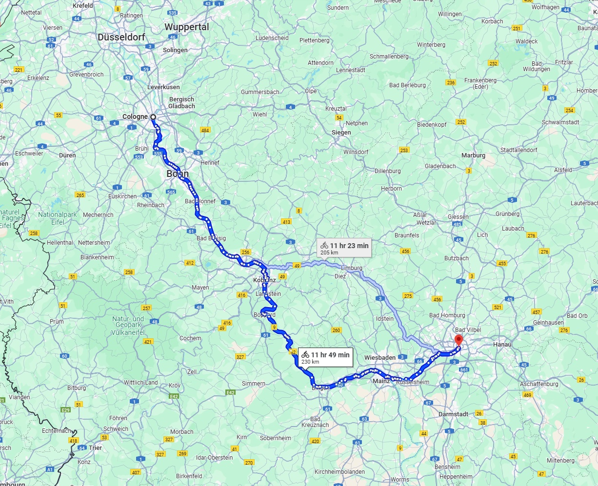 Anreise von Köln Zu Frankfurt am Main Über 