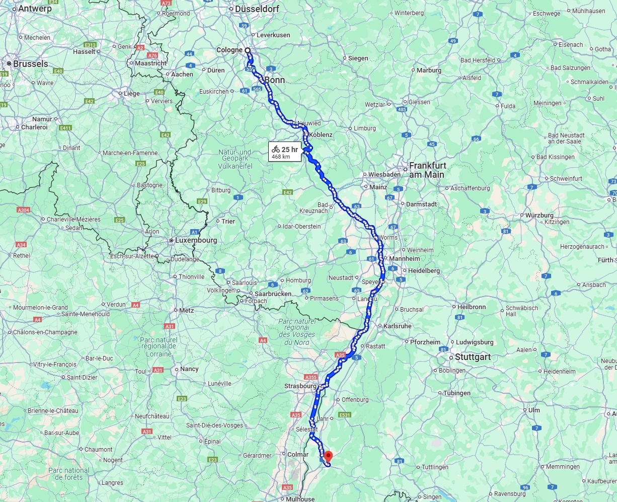 Anreise von Köln Zu Freiburg im Breisgau Über 