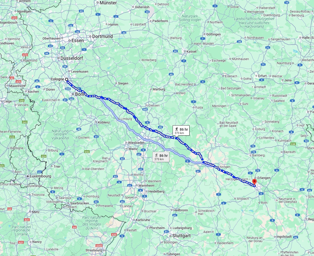 Anreise von Köln Zu Fürth Über 